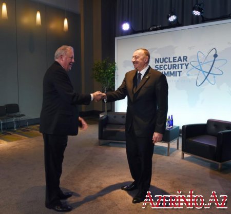  GALLERY Prezident İlham Əliyev Vaşinqtonda Çexiyanın Baş naziri və ABŞ dövlət katibinin müavini ilə görüşüb