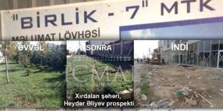 “BİRLİK-7” MTK Heydər Əliyevə qarşı hörmətsizliyi davam etdirir: Nazir və icra başçısı nədən susur?