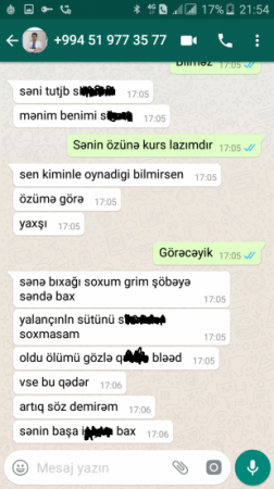 Məmur oğlu jurnalisti ölümlə hədələdi: ''Sənə bıçağı soxub ölənə qədər...'' - AĞSUDA FOTOFAKT