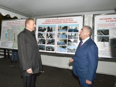 Prezident Tbilisi prospektində görülən işlərlə tanış olub — FOTO